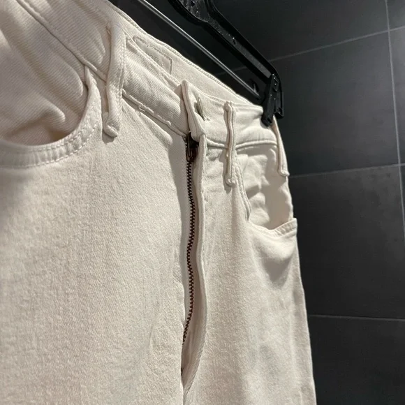 MOTHER Women's Light Tan The Hustler Ankle Fray, Size 27 - Picture 11 of 15